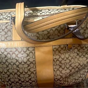 Large coach overnight/ diaper bag